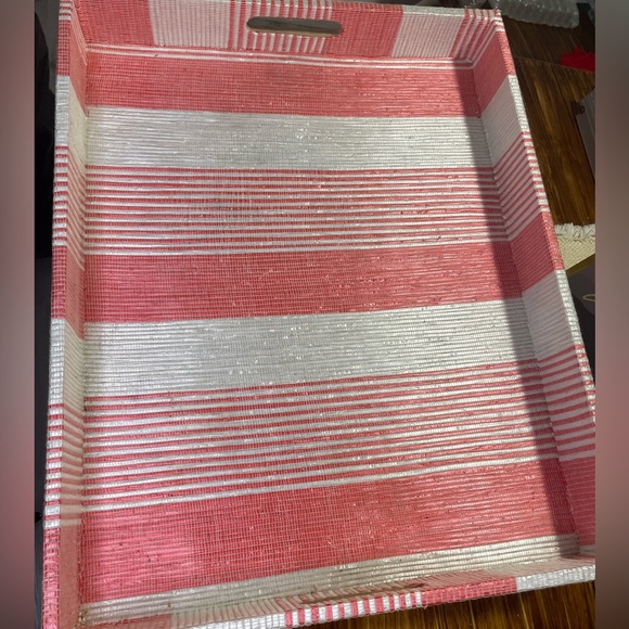 Table Decor Tray Stripe - Picture 2 of 5